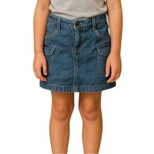 Girls Denim Skirt With Built-In Shorts By The Childrens Place Size 10